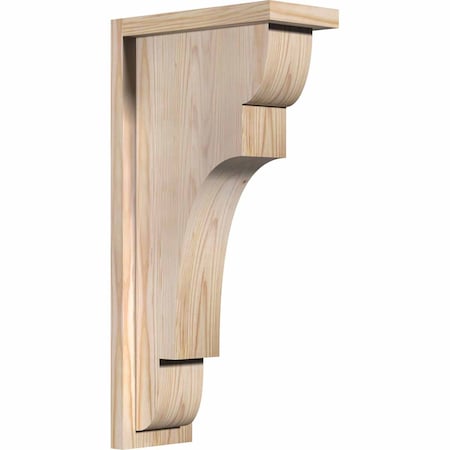 Ekena Millwork New Brighton Smooth Corbel w/Backplate, Douglas Fir, 5 1/2"W x 12"D x 24"H COR06X12X24NEB01SDF